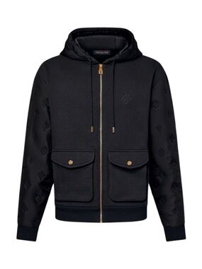 LOUIS VUITTON HYBRID ZIPPED SIGNATURE MONOGRAM JACKET